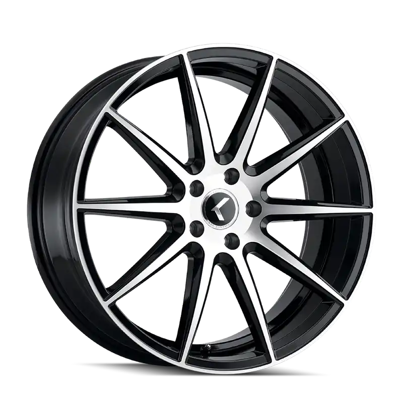 Kraze Cosmos KR194 Gloss Black Machined 17x8 5x114.3 38mm 72.62mm High Quality