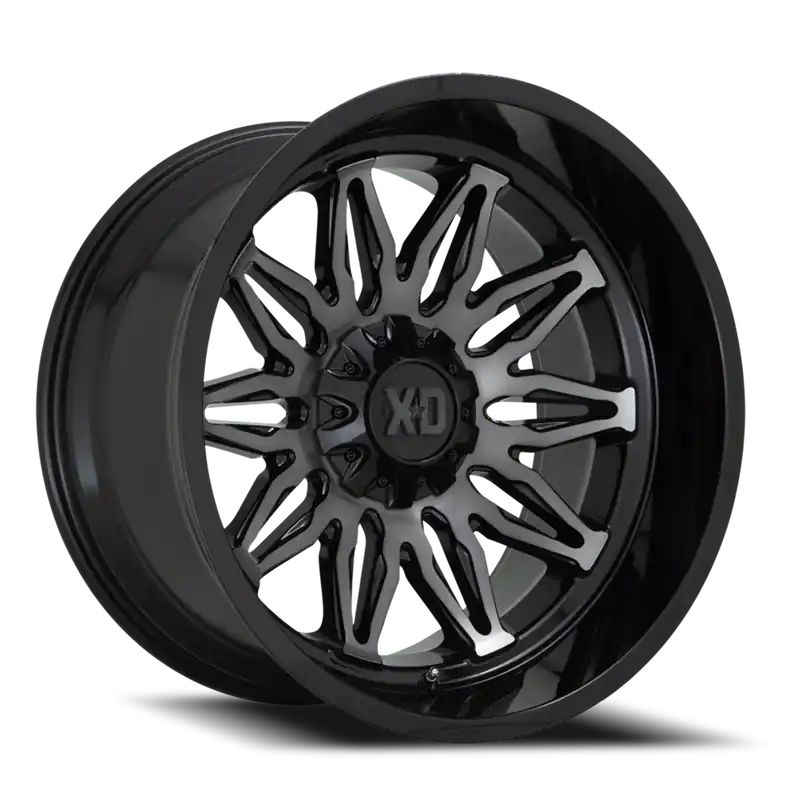 XD Series Gunner XD859 GBM-GT 20x10 -18 5x127/5x139.7mm 78.1mm Gloss Black Machined-Gray Tint Brand New