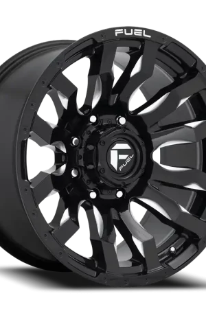 Fuel Blitz D673 17x9 +1 8x165.1mm 125.1mm Gloss Black Milled Best Seller