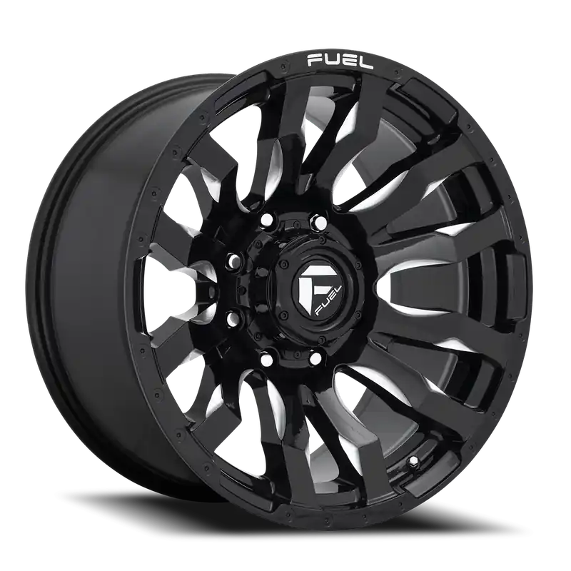 Fuel Blitz D673 17x9 +1 8x165.1mm 125.1mm Gloss Black Milled Best Seller