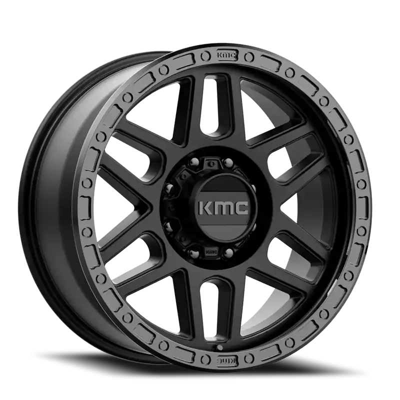 KMC Mesa KM544 SB 17x9 +18 8x170mm 125.5mm Satin Black Gloss Black Lip Must Have