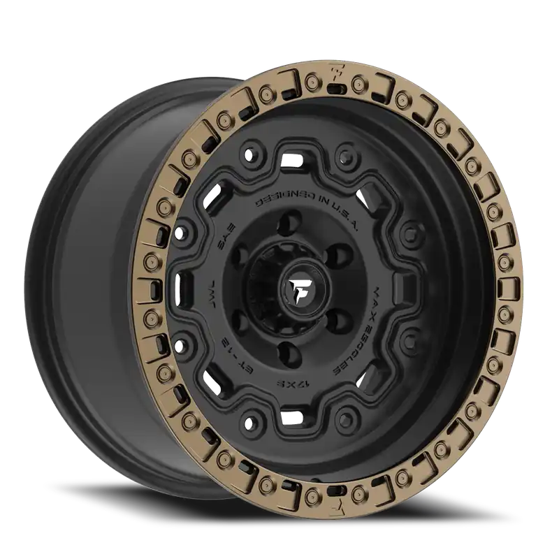 Fittipaldi Offroad Terra Series FT100 BZ 18x9 +18 6x139.7mm 106.2mm Satin Black Bronze Ring Editor’s Pick