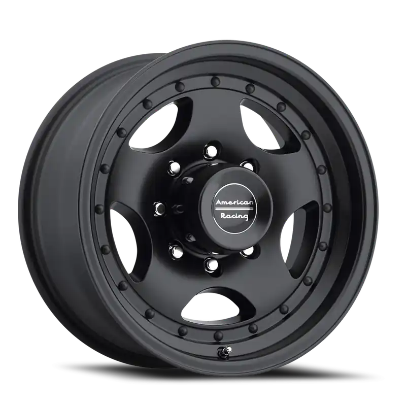 American Racing AR23 BK 16x8 +0 8x165.1mm 130.81mm Satin Black Clear Coat Next Day Delivery