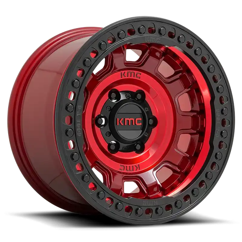 Limited Time KMC Tank Beadlock KM236 RD 17x9 -38 8x170mm 125.1mm Candy Red