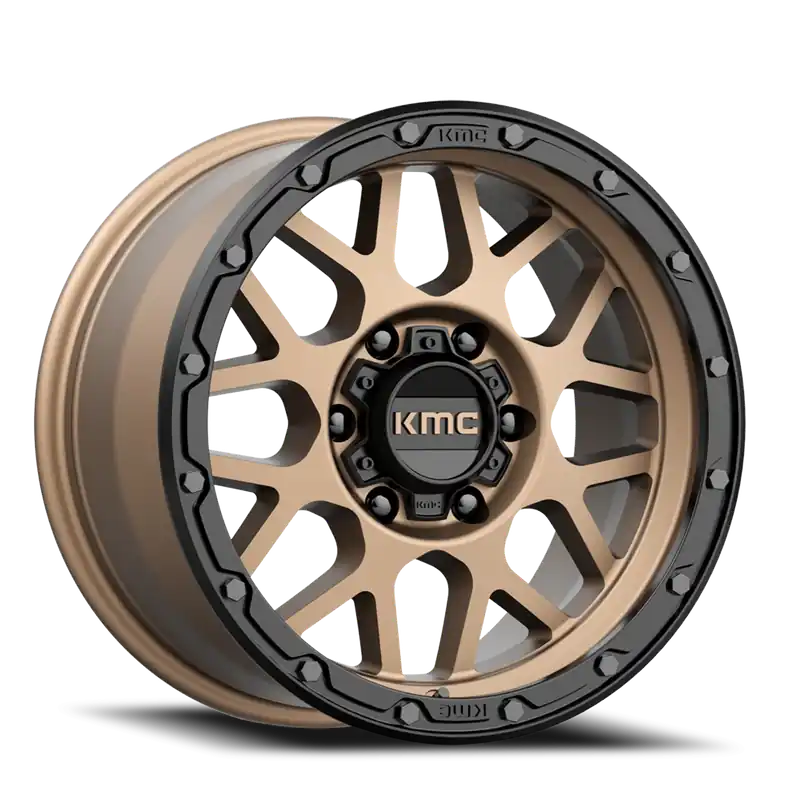 KMC Grenade Off-Road KM535 BRZ 20x9 +18 6x139.7mm 106.25mm Matte Bronze Matte Black Lip Markdown