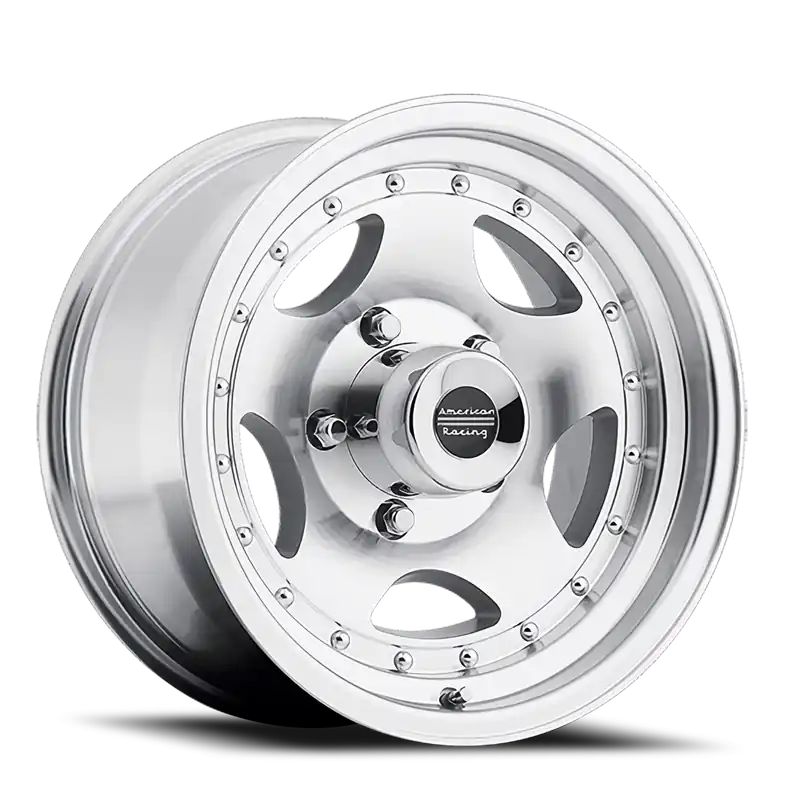 American Racing AR23 SL 15x8 -19 5x127mm 83.06mm Machined Silver Clear Coat Luxury