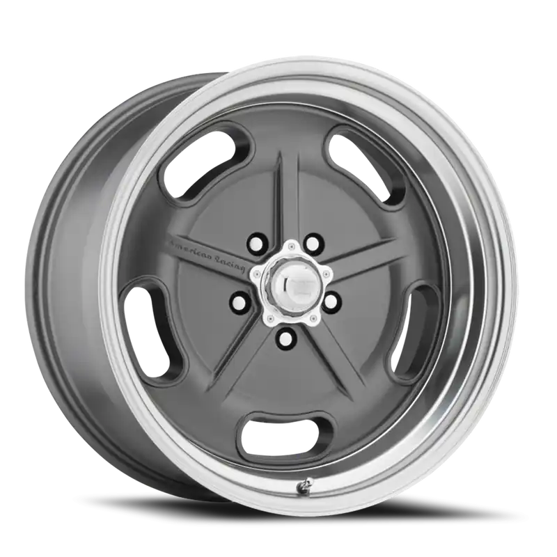 Bargain American Racing Salt Flat VN511 GY 17x7 +0 5x120.65mm 72.6mm Mag Gray Diamond Cut Lip