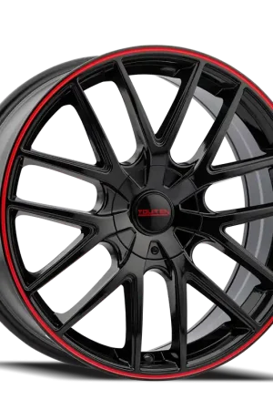 Touren TR60 3260 Gloss Black With Red Ring 17x7.5 4x100/4x114.3 42mm 67.1mm Limited Offer