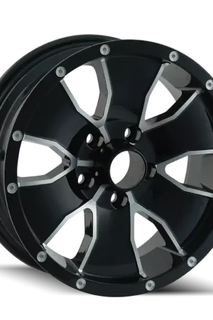 Big Sale Trailer Wheels 14 Gloss Black Machined 14x6 5x114.3 0mm 83.82mm