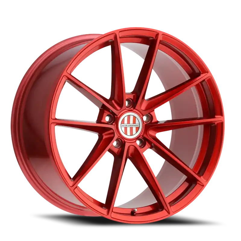 Victor Equipment Zuffen RD 22x10.5 +56 5x130mm 71.6mm Candy Red Certified