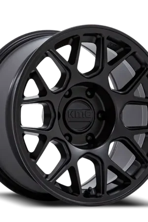 Final Sale KMC Hatchet KM730MX 17x8.5 +25 6x114.3mm 66.06mm Matte Black