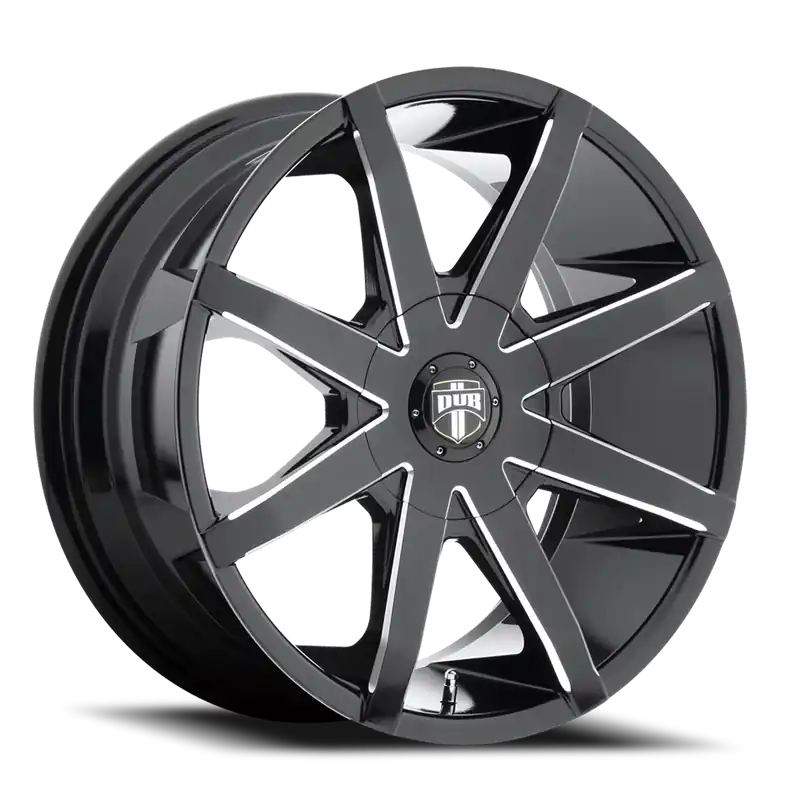 DUB Push S109 20x8.5 +35 5x114.3/5x120mm 72.6mm Gloss Black Milled Price Drop