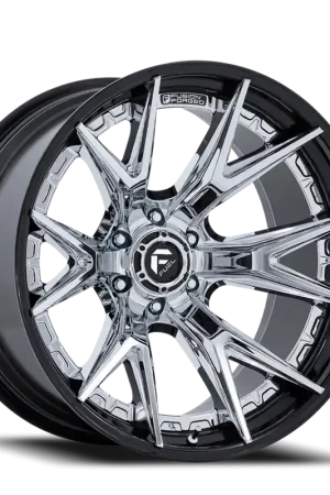 Fuel Catalyst FC402PB 22x10 -18 6x135mm 87.1mm Chrome Gloss Black Lip Must Have