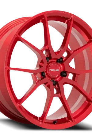 Top Rated Niche Kanan T113 20x9.5 +23 5x120mm 72.56mm Brushed Candy Red