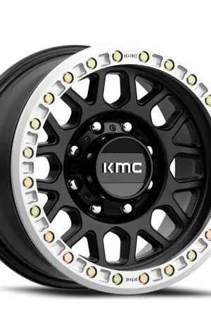 KMC Grenade Desert Beadlock KM234 SB 20x9 -12 8x165.1mm 125.1mm Satin Black Crafted