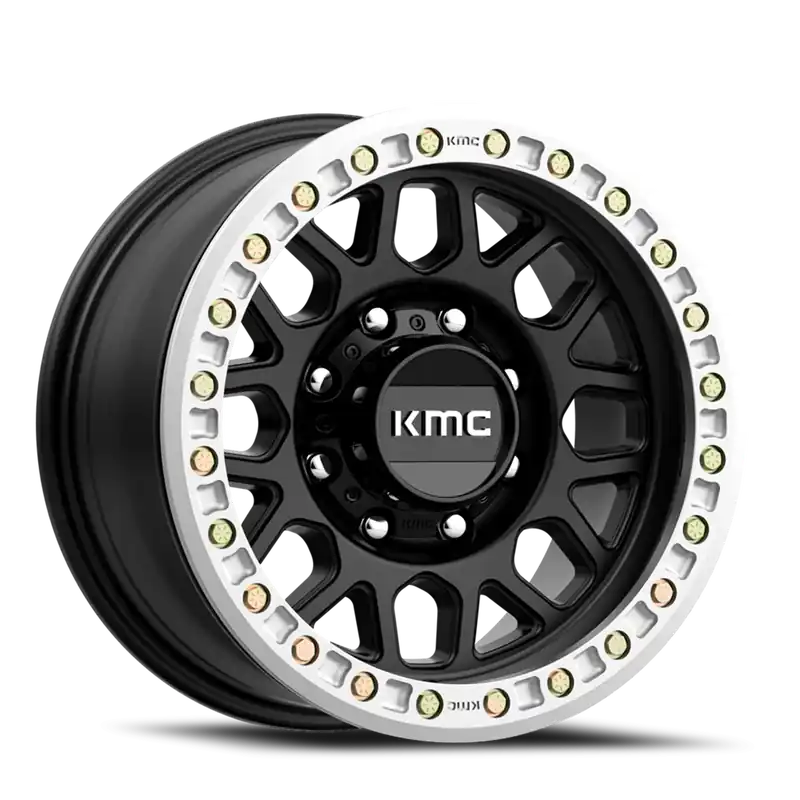 KMC Grenade Desert Beadlock KM234 SB 20x9 -12 8x165.1mm 125.1mm Satin Black Crafted