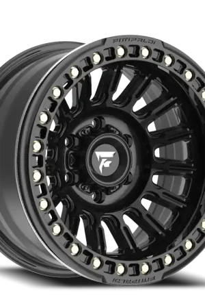 Shop Now Fittipaldi Offroad Beadlock Series FB152 B 17x9 -38 5x127mm 71.5mm Satin Black Gloss Black Forged Ring
