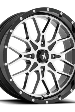 Crafted MSA Portal M45 GBM 18x7 +0 4x110mm 86mm Gloss Black Machined