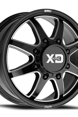 XD Series Pike Dually XD845 22x8.3 +105 8x210mm 154.3mm Gloss Black Milled Fresh Stock