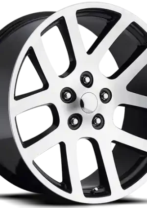 Viral Factory Reproductions FR 60 Ram Truck SRT10 Replica GBM 24x10 +25.4 5x139.7mm 77.8mm Gloss Black Machined Face