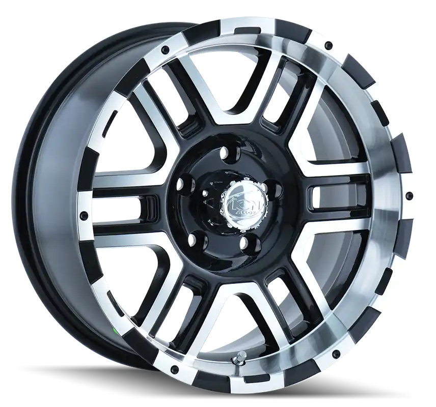 Ion 179 Satin Black Machined 16x8 6x139.7 10mm 106mm Free Shipping