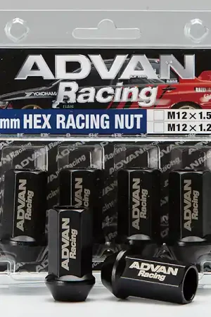 Secure Checkout Advan Lug Nut 12X1.5 (Black) - 4 Pack
