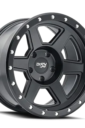 Dirty Life Compound 9315 Matte Black 18x9 6x135 x12mm 87.1mm Professional Grade