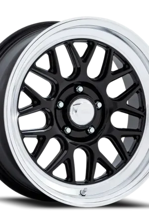Deal American Racing VN516 G-Force BD 18x10 +25 5x114.3mm 72.56mm Gloss Black Diamond Cut Lip