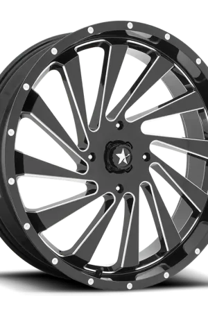 MSA Blade M46 GB-M 24x7 +0 4x137mm 112mm Gloss Black Milled Budget