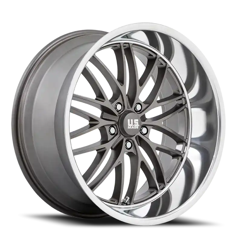 Place Order US Mags Santa Cruz U139 20x8.5 +6 5x120.65mm 72.56mm Anthracite Diamond Cut Lip