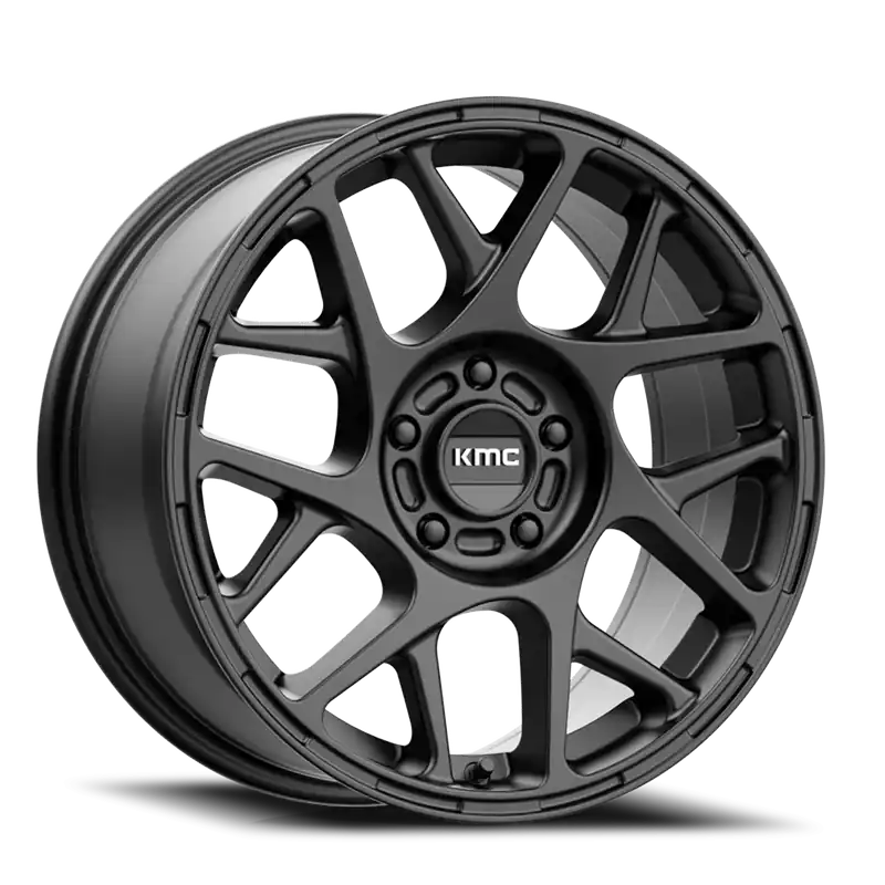 KMC Bully KM708 SB 17x8 +38 5x110mm 72.6mm Satin Black Direct From Manufacturer
