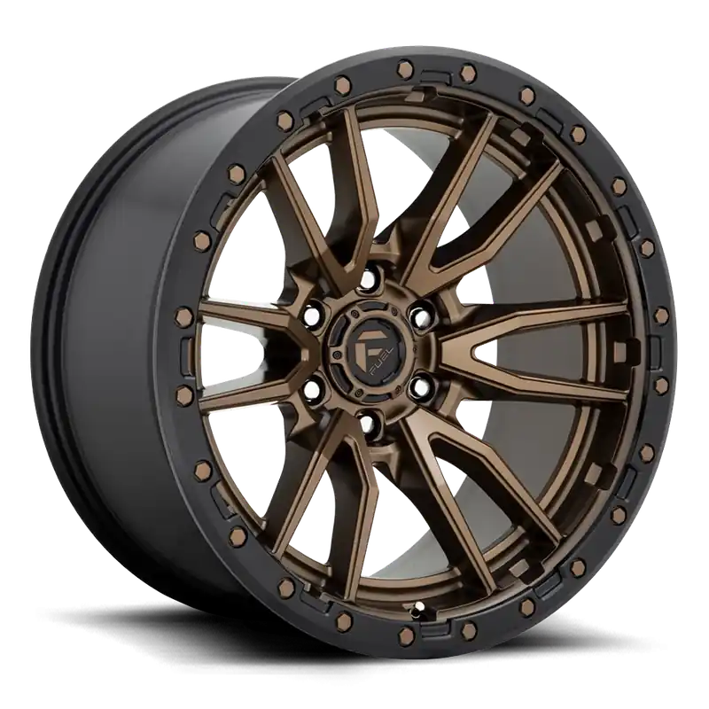Fuel Rebel D681 22x12 -44 6x139.7mm 106.1mm Matte Bronze Black Bead Ring Time-Limited