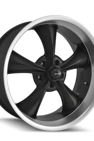 Ridler 695 Matte Black Machined 18x8 5x127 0mm 83.82mm Hassle-Free Returns