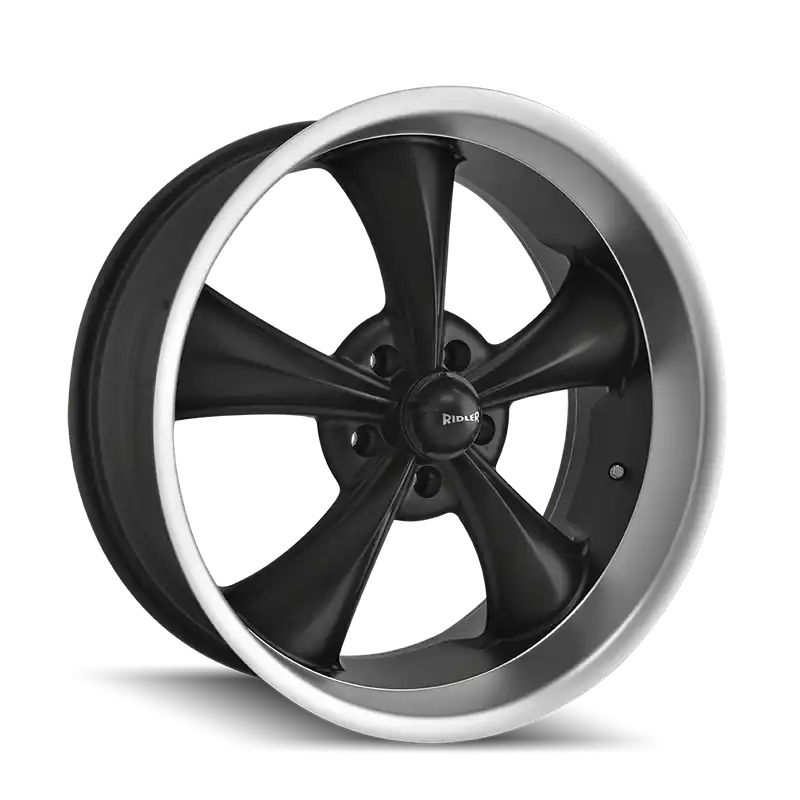 Ridler 695 Matte Black Machined 18x8 5x127 0mm 83.82mm Hassle-Free Returns