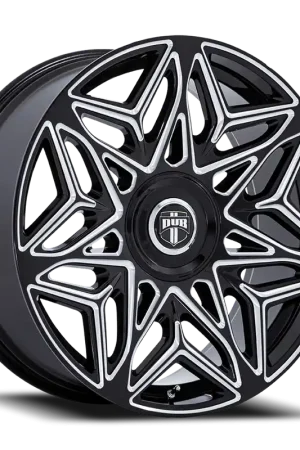 DUB Anomaly DC274B 22x9 +15 5x115/5x120mm 74.1mm Gloss Black Milled Reduced Price