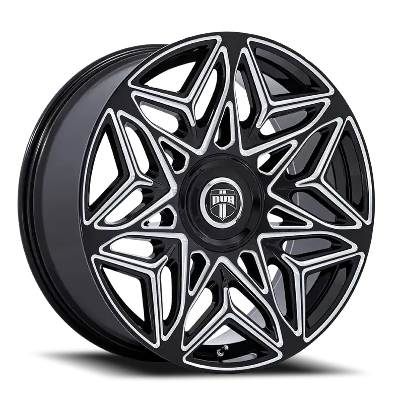 DUB Anomaly DC274B 22x9 +15 5x115/5x120mm 74.1mm Gloss Black Milled Reduced Price