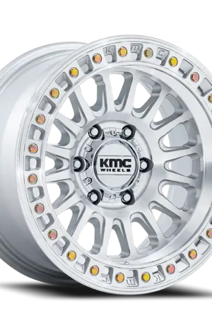 Premium KMC IMS KM552 SD 20x9 +18 6x139.7mm 106.1mm Gloss Silver Machined Face