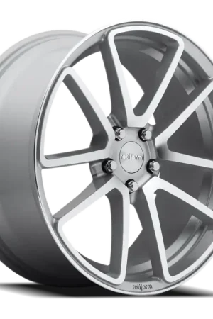 Premium Rotiform SPF R120 18x8.5 +45 5x114.3mm 72.56mm Gloss Silver Machined