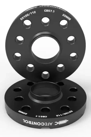 aFe CONTROL Billet Aluminum Wheel Spacers 5x100/112 CB57.1 20mm - Volkswagen/Audi Sale