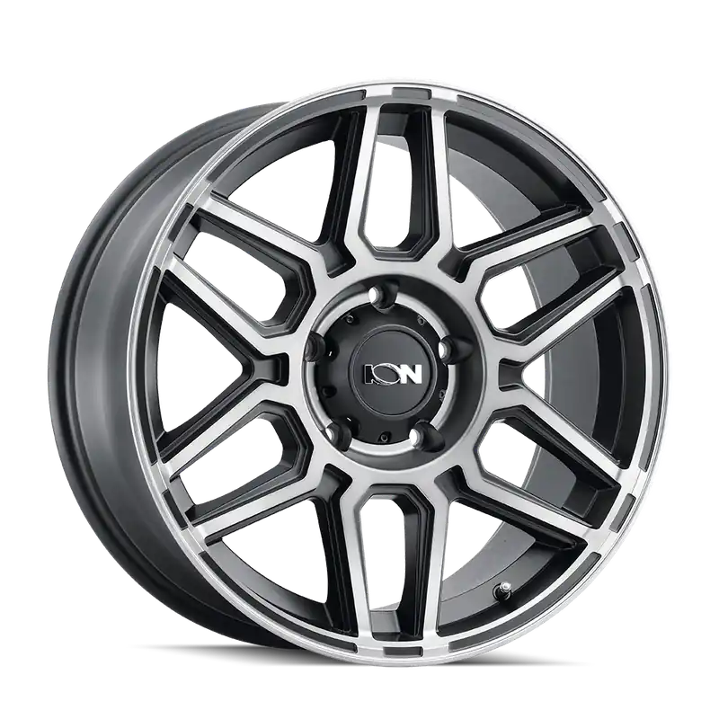 Ion 146 Matte Black Machined With Dark 20x9 6x139.7 18mm 106mm Warranty Included