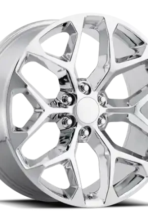Secure Checkout Factory Reproductions FR 59 Chevrolet Snowflake Replica CH 24x10 +24 6x139.7mm 78.1mm Chrome