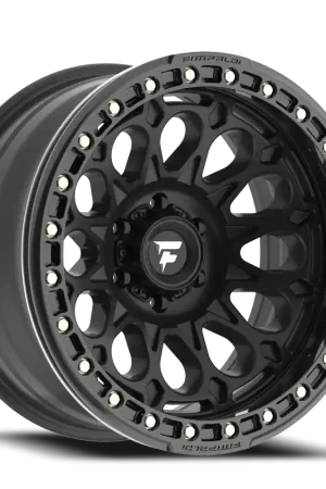 Fittipaldi Offroad Beadlock Series FB153B 20x10 -38 5x127mm 71.5mm Satin Black Gloss Black Forged Ring Modern