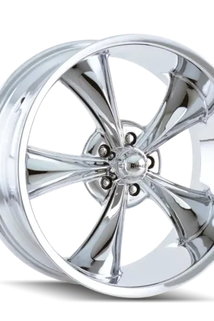 Ridler 695 Chrome 22x9 5x127 0mm 83.82mm Free Shipping