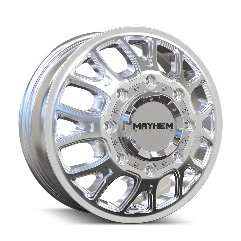 Genuine Mayhem Cogent Dually (8107D) Polished 17x6.5 8x200 125mm 142mm