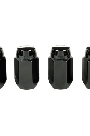 McGard Hex Lug Nut (Cone Seat) 1/2-20 / 13/16 Hex / 1.5in. Length (4-Pack) - Black Today Only