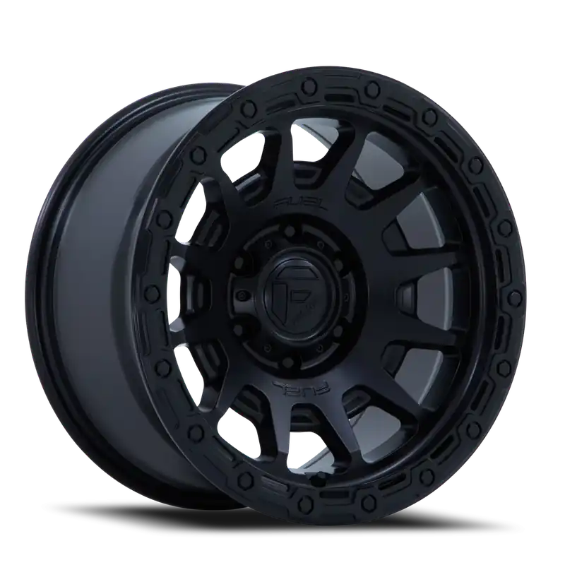 Instant Buy Fuel Fortress FC884MB 17x8.5 +25 6x139.7mm 106.1mm Matte Black Gloss Black Lip