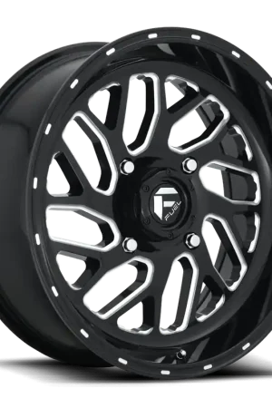 Fuel Triton UTV D581 24x7 +13 4x156mm 132mm Gloss Black Milled Money Back Guarantee