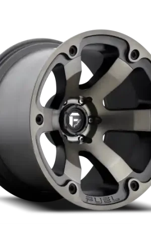 Price Cut Fuel Beast D564 20x9 +1 8x170mm 125.1mm Matte Black Machined-Dark Tint