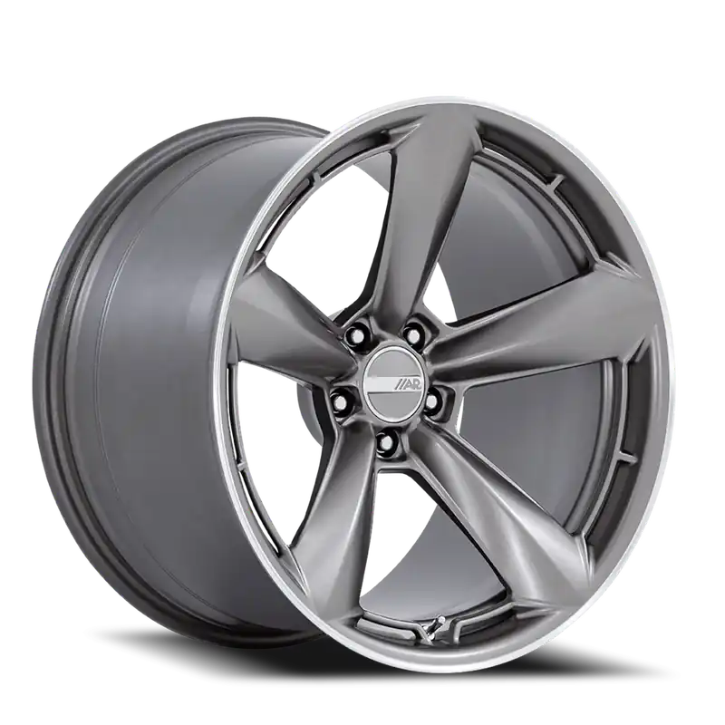 American Racing TTF GY 20x9.5 +15 5x115mm 72.56mm Matte Anthracite Machined Lip Buy Direct