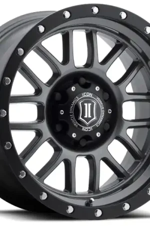 Brand New ICON Alpha 17x8.5 6x5.5 0mm Offset 4.75in BS 106.1mm Bore Gun Metal Wheel